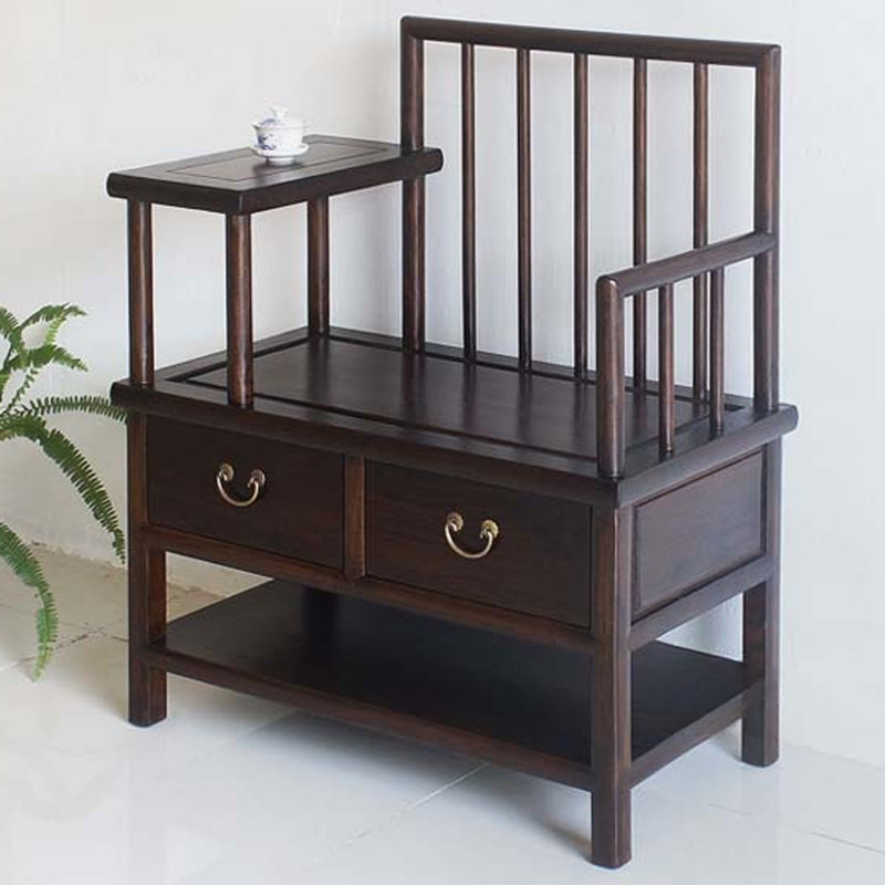 4 Pair Shoe Storage Bench, Tan