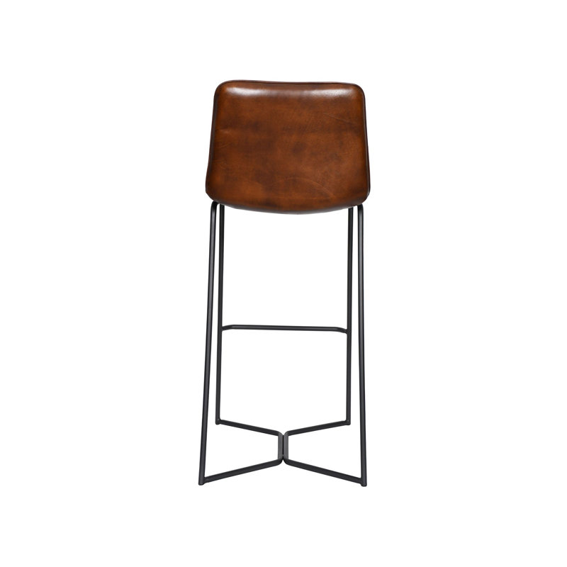 Tabouret Jodilyn, Tabouret de bar (siège d'une hauteur de 31,5 po), Châtaignier lavé à la main