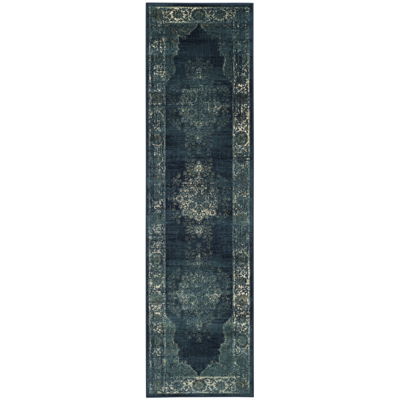 Tapis oriental performance rétro, Tapis de couloir 2 pi 2 po x 8 pi