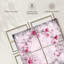 "Flower Pink Flower Wreath", ensemble de 4 reproductions sur toiles par Pink Sherbet-93058204