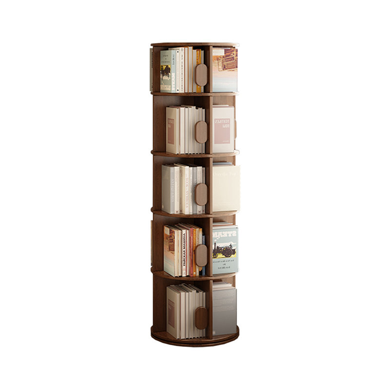 Bibliothèque standard en bois massif Nut-Brown