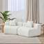 Canapé courbé modulaire en chenille avec coussins pour une utilisation multi-espace-1093422938