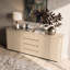 Buffet courbé de 87 po avec 4 portes et 4 tiroirs Alassane-257998762