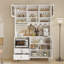  72.5"H Kitchen Pantry With Glass Door And Microwave Shelf-1803480432