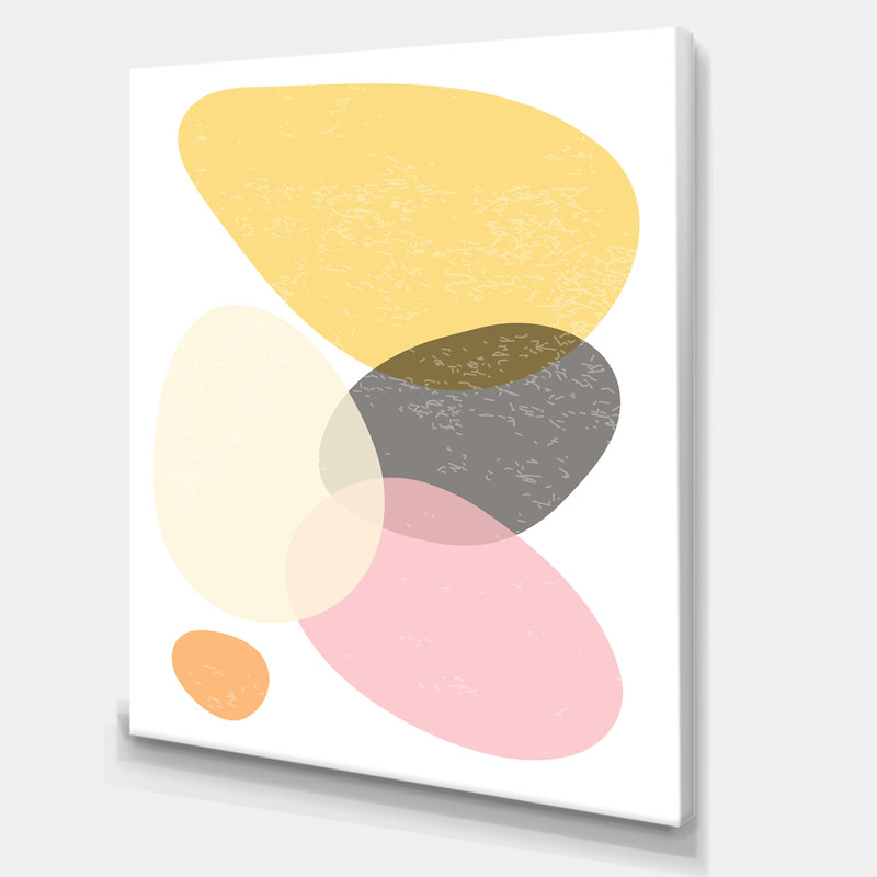 «Minimal Elementary Organic and Geometric Compostions III», reproduction d'impression sur toile, Toile tendue