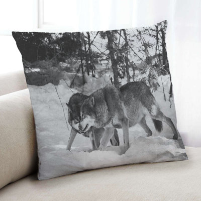 Animals Wolf 6 Throw Pillow