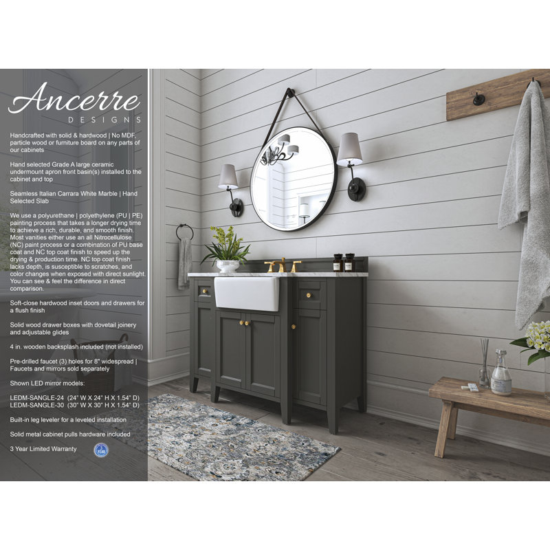 Adeline 48'' W Single Vanity, Gray