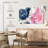 Avery Fireworks Abstract Navy Blue Flower-107489370