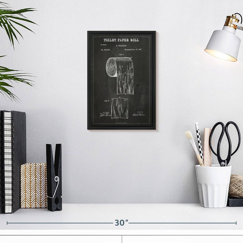 Rouleau de papier hygiénique BW Westcott, 9 po x 13 po, Cadre flottant noir