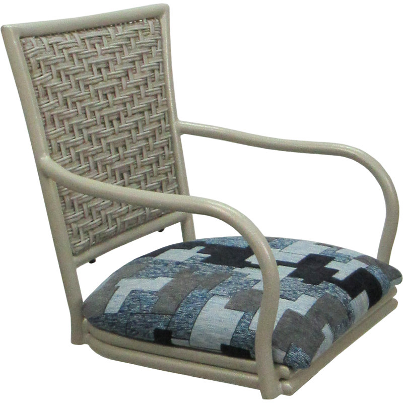 Ensemble de 3 Dunkerque avec accoudoirs, Marine, Beige