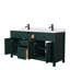 Beckett 66" Freestanding Double Bathroom Vanity with Cultured Marble Top-473309660-481319807-482035784