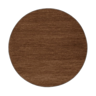 Solid Brown Indoor and Outdoor Area Rug