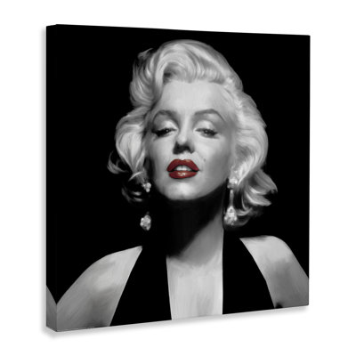 Halter Top Marilyn Portrait Canvas Wall Art, design by Jadei Graphics