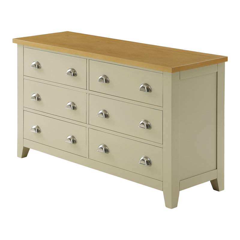 Port Mahon 130cm W 6 - Drawer Chest of Drawers