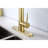 Single Handle Stainless Steel Kitchen Sink Faucet With Pull Down Sprayer-116628730