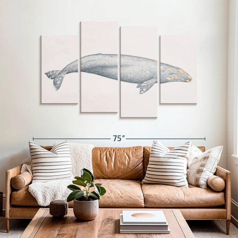 Brampt Gray Whale, 42" H x 68" W
