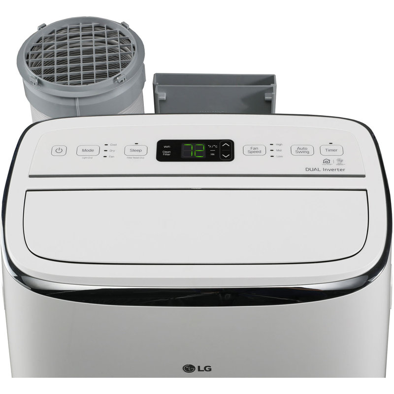 115V Dual Inverter Portable Air Conditioner with Wi-Fi Control in White for Rooms up to 450 Sq. Ft.