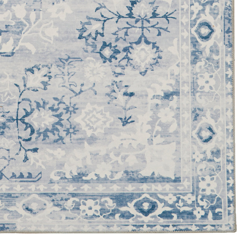 Tapis ivoire et lavable à la machine Laurel, Rectangle de 2 pi x 3 pi