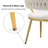 Christal 21.65'' W 4-Piece Velvet Dining Chair Set with Metal Legs-49230369