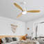 Ventilateur de plafond moderne d'intérieur 52 pouces avec 3 pales en bois massif, télécommande, moteur à courant continu réversible avec lumière DEL pour le salon-1989694268-1989694270