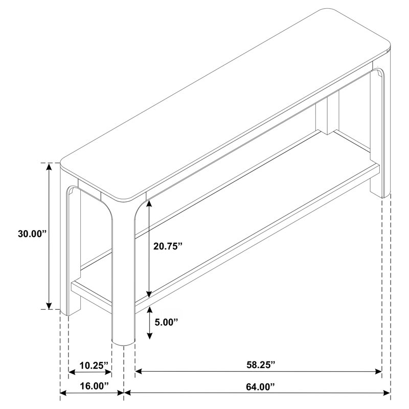Console de vestibule Solano