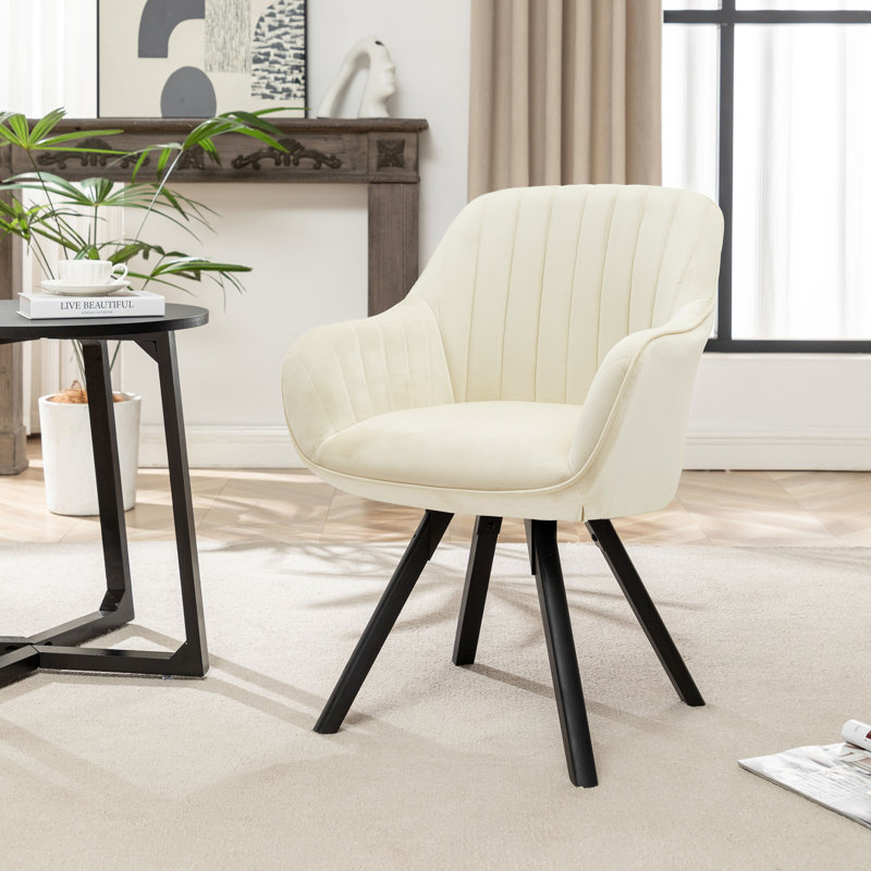 Chaise de salle à manger Antonius, Crème
