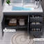 Armoire de salle de bain moderne et simple grise