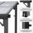 Wall-Mounted Aluminum Pergola, Modern Hardtop Gazebo with UV-Protected Polycarbonate Roof-125529346