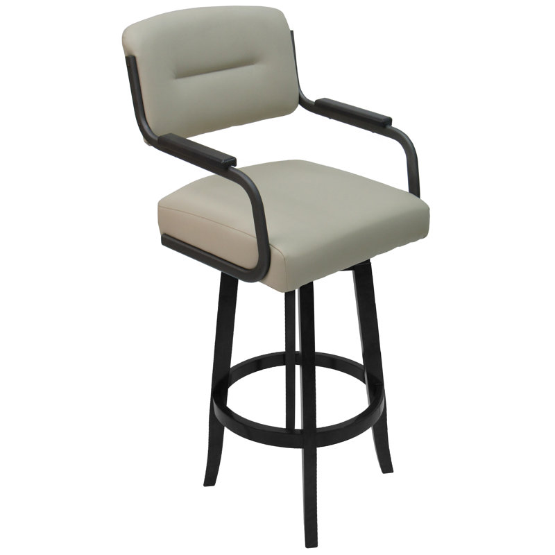 Aketzali Swivel Bar Stool, Extra Tall (34" Seat Height)