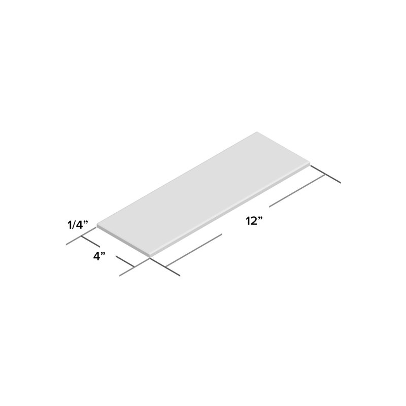 Carreau de céramique 4 "x 12" Grace, Bianco