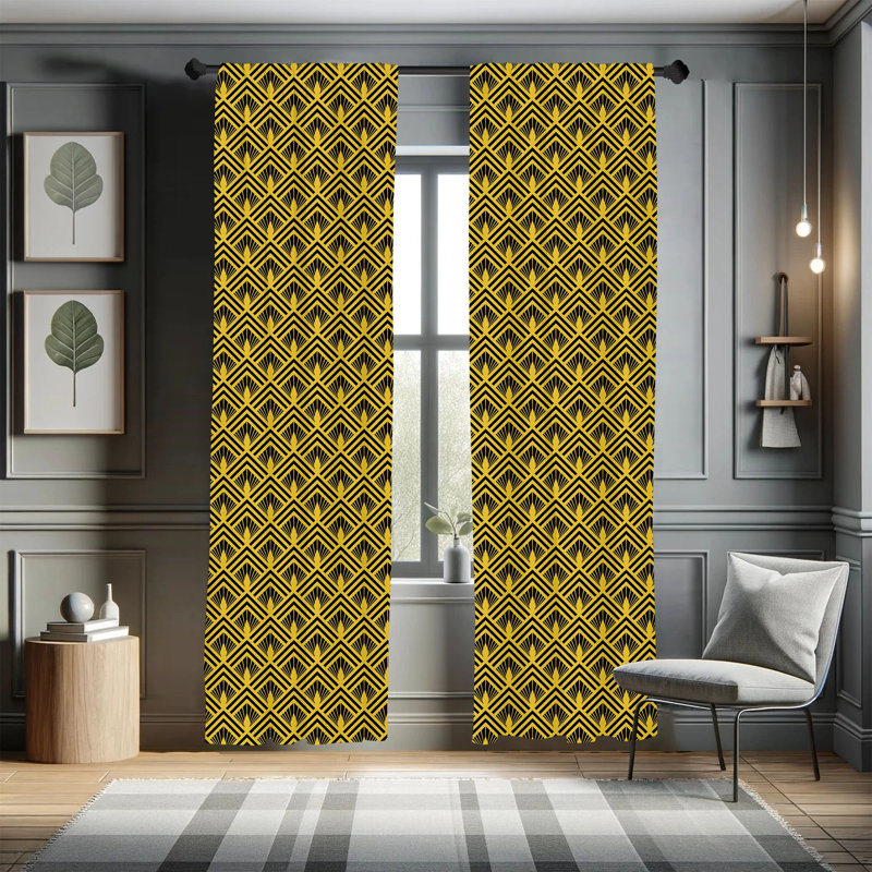 Panneaux de rideaux semi-transparents avec passe-tringle, 28 po x 95 po