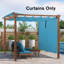 Écran de remplacement pour pergola rétractable mauve-87037578-87037577