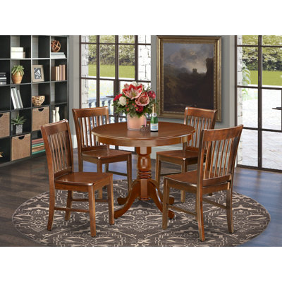 Delois 4 - Person Solid Wood Dining Set by Alcott Hill
