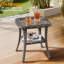 Ensemble de conversation en osier / rotin pour 6 personnes avec table basse et coussins Allcot, ensemble de conversation toutes saisons pour jardin-111860745