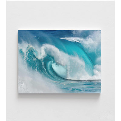 Break Point Ocean Print - vague de curling turquoise