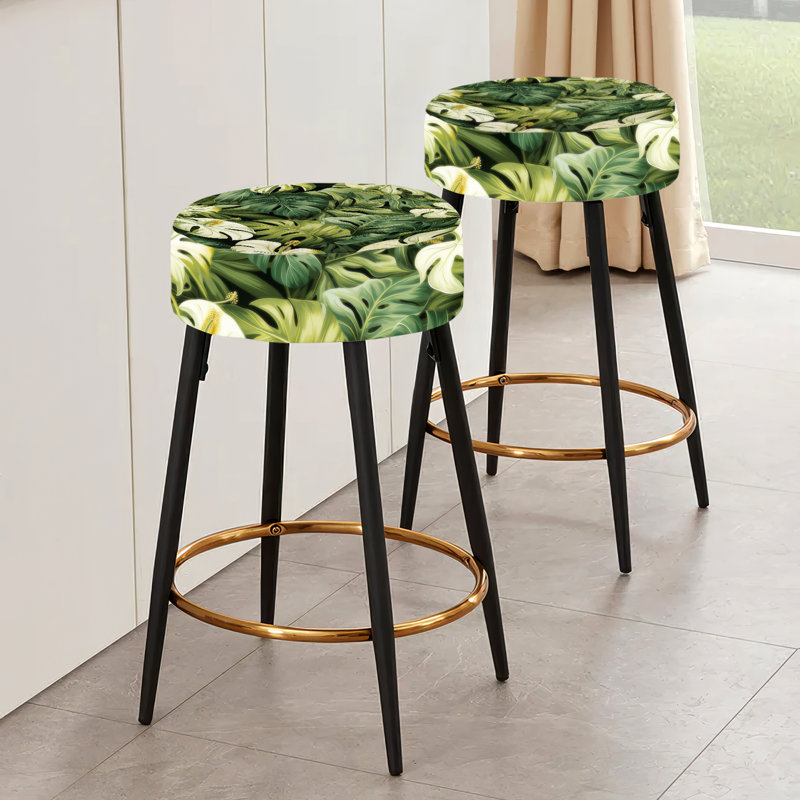 Ensemble de 2 tabourets de bar Monstera Elegance