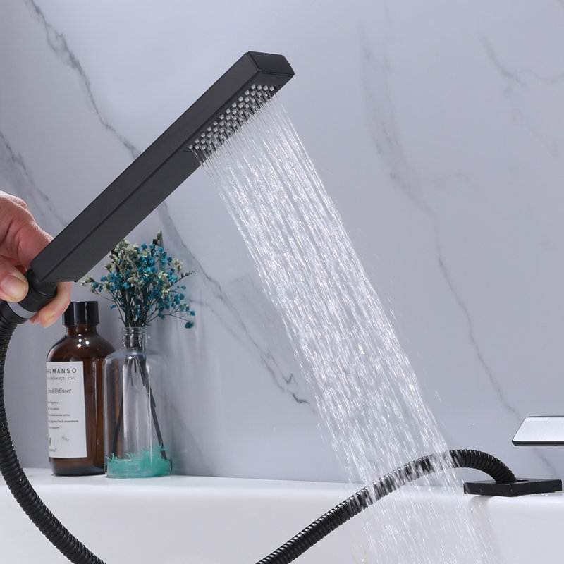 3 Handle Deck Tub Filler with Diverter
