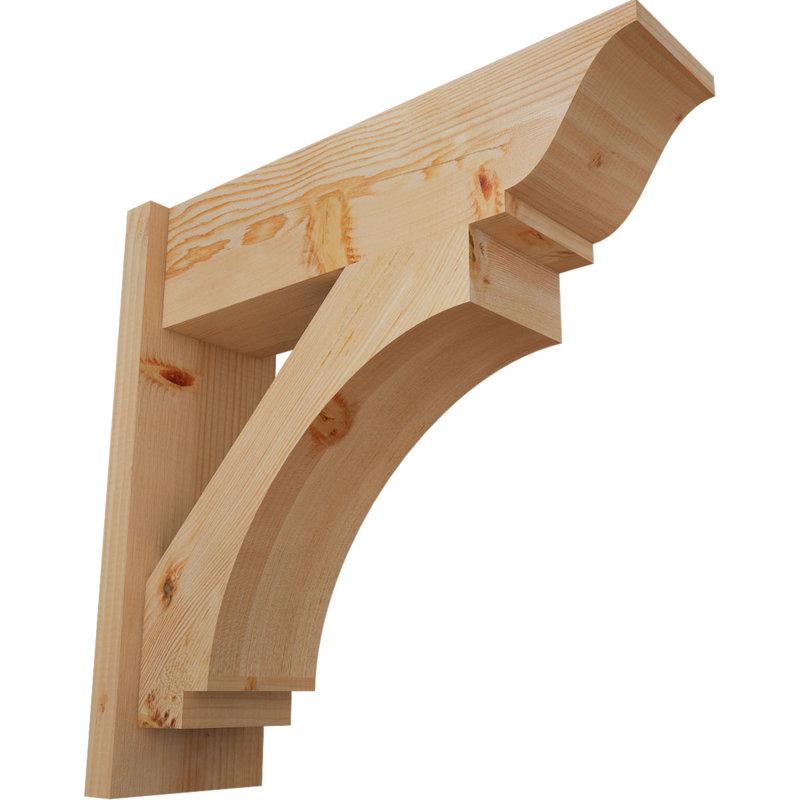 Persienne impériale traditionnelle, P 24 po x H 24 po, Sapin Douglas de 7 1/2 po (lisse)