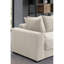 4 modulaires en velours côtelé beige avec porte-manteau et espace de rangement
