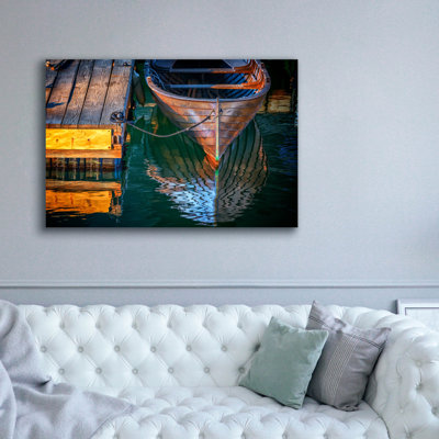 Epic Graffiti 'Quiet Afternoon On The Dock' by Rick Berk Canvas Wall Art, 60" x 40"