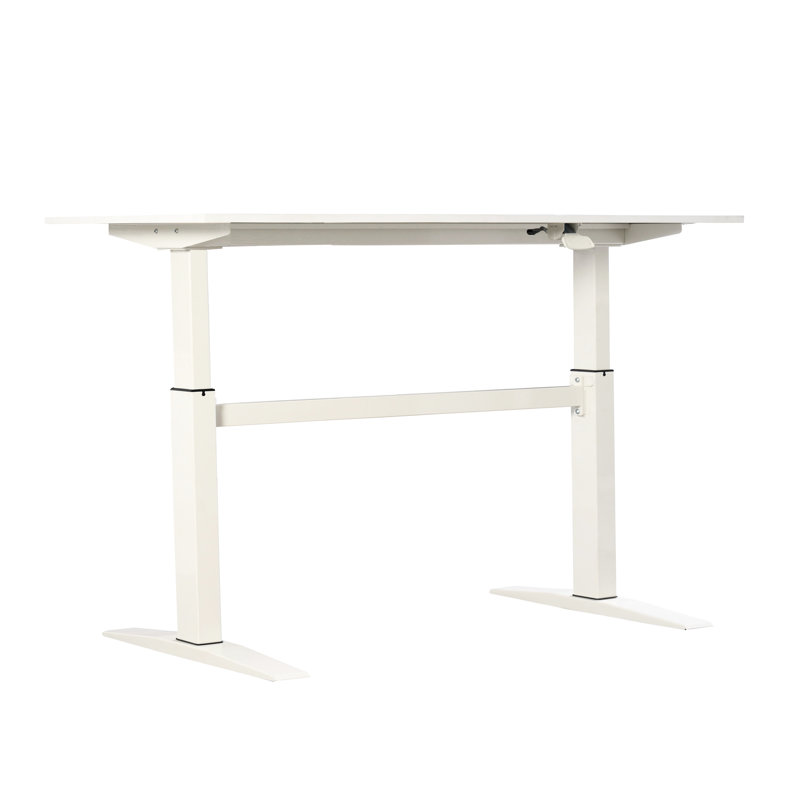 47" Tech Desk Standing And Adjustable Desk In White