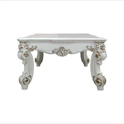 Vendome II Antique Pearl Finish Coffee Table