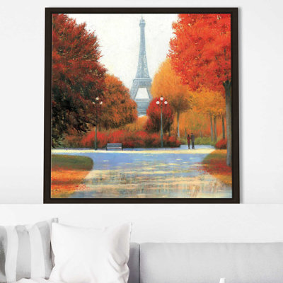 «Autumn in Paris Couple», reproduction d'art
