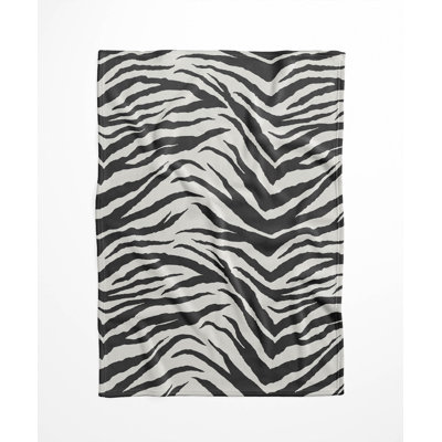 Zebra Patch Velveteen Fleece Blanket