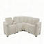 Canapé modulaire inclinable électrique pour 5 personnes Dayana Beige Boucle