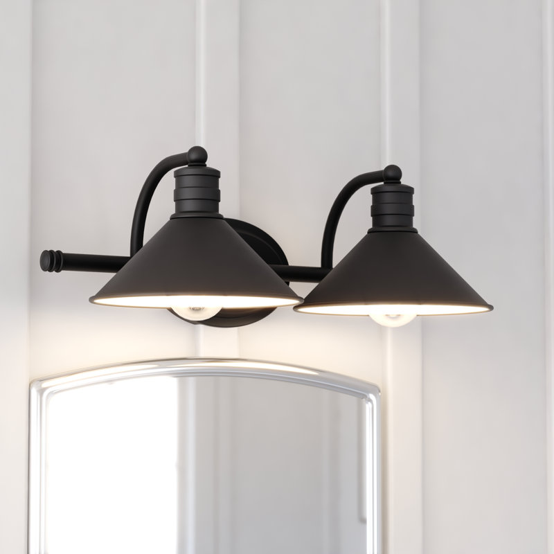 Éclairage tamisé pour meuble-lavabo Tamar, Bronze huilé, blanc mat, 2