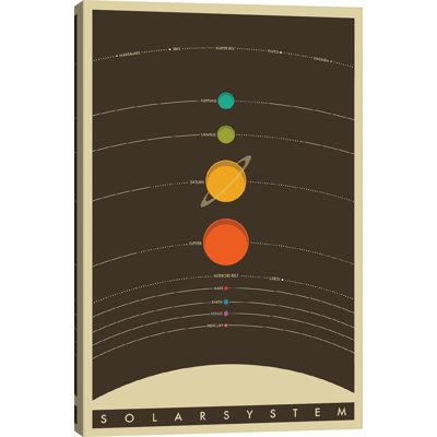 'Solar System Graphic Art on Canvas