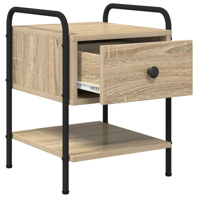 35 cm W Bedside Table, Sonoma Oak