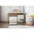 Velvet Fabric Ottoman Makeup Stool Footstool,White-841518542