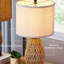 Lampe de chevet compacte en rotin 22,5 "avec USB et tactile, ampoule incluse-661218906